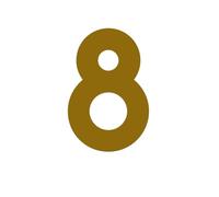 Numeros Adhesivos Puertas exteriores digitales for patio, varios tamaños, latón macizo, señalización de la casa, Color bronce antiguo(8,152mm 6inch)