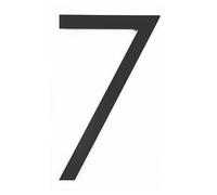 Números casa 12 pulgadas, número puerta acero inoxidable moderno, cartel dirección negro 30 cm con tornillos, para decoración apartamentos, paredes, calle, jardín, oficina, café, habitación(7)