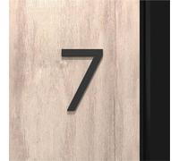 Números casa autoadhesivos en negro/oro/plata, pegatinas números puerta 2/3/4 pulgadas, número dirección acrílico moderno para buzón exterior, hotel, apartamento, patio, cartel café(Black 7,2In)