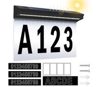 Números Casa Con Luz Solar Para Exterior,Con 2 Modos De Iluminación, Duradero, Moderno, Impermeable E Iluminado - Número De Casa Para Exterior Y Jardín,Para Jardín, Hogar, Patio, Residencia, Sendero Y