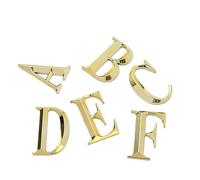 Numeros Casa Exterior 1 Pieza De 7 Cm Gran Tamaño Autoadhesivo For Puerta, Número Dígitos, Dirección(2,Gold)