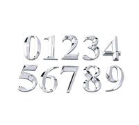 Numeros Casa Exterior 1 Pieza De 7 Cm Gran Tamaño Autoadhesivo For Puerta, Número Dígitos, Dirección(8,Silver)