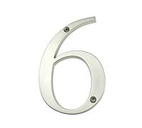 Numeros Casa Exterior 10cm Big Modern House Número De La Casa Dirección Números Buzón For Puerta Digital Signo Al Aire Libre 4 Pulgadas. # 5 Plata(6)