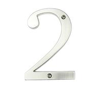 Numeros Casa Exterior 10cm Big Modern House Número De La Casa Dirección Números Buzón For Puerta Digital Signo Al Aire Libre 4 Pulgadas. # 5 Plata(2)