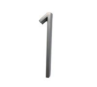 Numeros Casa Exterior 12cm Big 3D Modern House Number Door Números de dirección casa for el número Digital Outdoor Sign Plates 5 pulgadas.#0-9 Plata(Silver 1)