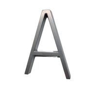Numeros Casa Exterior 12cm Big 3D Modern House Number Door Números de dirección casa for el número Digital Outdoor Sign Plates 5 pulgadas.#0-9 Plata(Silver A)
