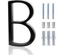 Numeros Casa Exterior 5inch Floating House Numbers Zinc Alloy Black Modern Number Signs On The Door Apartment Mailbox Address Plate Sign With Nail Kit(B)