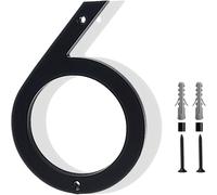 Numeros Casa Exterior Adhesivos 6 Pulgadas Número Casa Exterior Números de Casa Numero de Casa Exterior Aspecto Flotante y Fácil de Instalar Para el Buzón de la Casa Apartamento Hotel (6)