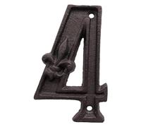 Numeros Casa Exterior Cast Iron House Number Sign 0-9 Alphabet Letters 5 Inch Signage Home Door Numbers Outdoor Address Numeros Puerta Pretty Well(4)