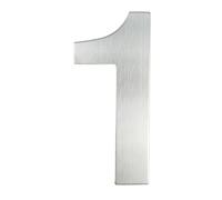 Numeros Casa Exterior Número de casa grande 15/20/30 cm, placa dirección exterior con letras y números acero inoxidable 304, número puerta n.° 0-9(Number 1,15cm)