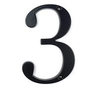 Numeros Casa Exterior Número de casa moderno 4 "101 mm for la dirección puerta Dígitos aleación zinc Signo del buzón grande # 0-9(3)