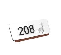 Numeros Casa Exterior,Números Casa Exterior Placa De Puerta Moderna En Acrílico 3D Con Corte Láser, Personalizada Para Número Casa, Villa U Oficina(White H1,28cmx11cm)