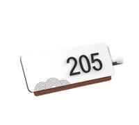 Numeros Casa Exterior,Números Casa Exterior Placa De Puerta Moderna En Acrílico 3D Con Corte Láser, Personalizada Para Número Casa, Villa U Oficina(White H2,20cmx8cm)