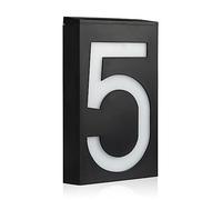 Numeros Casa Exterior, Numeros Para Casa Exterior 0-9 Número de dirección de la casa de la luz Placa de la puerta de la calle Lámpara de pared Placa de la dirección de la puerta del hogar(5)