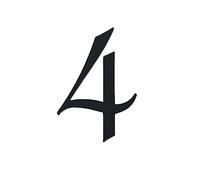Numeros Casa Exterior, Numeros Para Casa Exterior Números De Apartamento Casa Acrílico 70mm Altura, Letreros Números Autoadhesivos En La Puerta(4)
