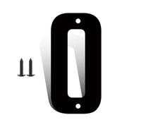 Números casa hierro 3/4/5/6/7/8 pulgadas con tornillos números puerta hierro negro números dirección del 0 al 9 y letras la A a la Z impermeables y decorativos para exteriores para casa buzón(O,4inch)