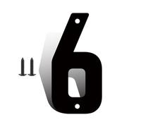 Números casa hierro 3/4/5/6/7/8 pulgadas con tornillos números puerta hierro negro números dirección del 0 al 9 y letras la A a la Z impermeables y decorativos para exteriores para casa buzón(6,5inch)