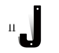 Números Casa Modernos 3/4/5 Pulgadas Con Tornillos, Número Puerta Metal, Letras Negras Para Buzón, Señal Decorativa Exterior, Para Apartamento, Jardín, Patio, Café, Hotel(J,4In)
