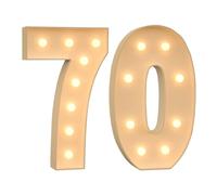 Números de 100 cm con 70 luces grandes para decoración, letrero iluminado de marquesina de mosaico, luces LED de marquesina, juego de tablero de espuma precortado para cumpleaños, Año Nuevo,