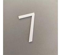 Números De 2 Pulgadas for La Dirección En La Casa Números De Buzón for El Exterior, Los Números De Casa Blancos/Negros Son Aplicables for Buzones, Automóviles, Puertas, Ventanas, Letreros(White 7)