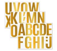 Números De Buzón De 3 Hojas for Buzón Exterior Números De 4 Pulgadas for Dirección En La Casa, Son Aplicables for Buzones, Lo Que Los Hace Más Personalizados Y Reconocibles(3 Sheets Gold)