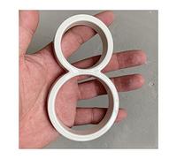 Números de calle metálicos, 1 número de casa flotante blanco de 125 mm, placa de aluminio con dirección de salida for letrero grande y moderno(125mm5 inch 8)