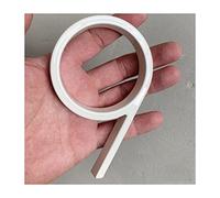Números de calle metálicos, 1 número de casa flotante blanco de 125 mm, placa de aluminio con dirección de salida for letrero grande y moderno(125mm5 inch 9)