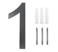Números de calle metálicos, Alfabeto digital for puerta de acero inoxidable de 20 a 25 cm, números de casa for exteriores, números en pulgadas, placas de dirección, números de puerta de entrada(8 Inch