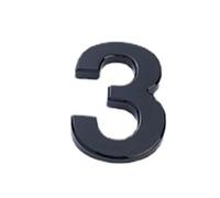 Números de calle metálicos, Pegatinas con números en 3D de acrílico de gran tamaño for puerta de entrada, de metal, for pisos, for hotel, 10 cm(10cm 3)