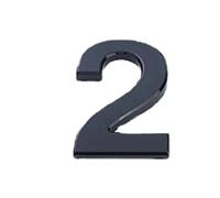 Números de calle metálicos, Pegatinas con números en 3D de acrílico de gran tamaño for puerta de entrada, de metal, for pisos, for hotel, 10 cm(10cm 2)