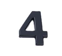 Números de calle metálicos, Pegatinas con números en 3D de acrílico de gran tamaño for puerta de entrada, de metal, for pisos, for hotel, 10 cm(10cm 4)