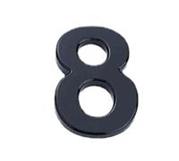 Números de calle metálicos, Pegatinas con números en 3D de acrílico de gran tamaño for puerta de entrada, de metal, for pisos, for hotel, 10 cm(10cm 8)