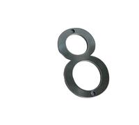 Números de calle metálicos, Placa de puerta con etiqueta digital de metal de acero inoxidable de 50 mm con tornillos, letreros numéricos for buzón, números de calle, números de puerta de entrada(Numbe