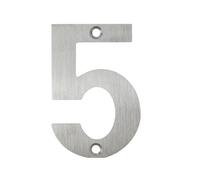 Números De Casa Acero Inoxidable, 1 Unidad, 10cm, Impermeables, A Prueba Herrumbre, Dígitos Dirección for El Hogar, Número Placa Puerta Al Aire Libre(Silver No.5)