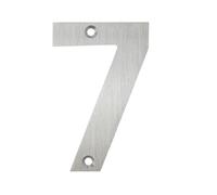 Números De Casa Acero Inoxidable, 1 Unidad, 10cm, Impermeables, A Prueba Herrumbre, Dígitos Dirección for El Hogar, Número Placa Puerta Al Aire Libre(Silver No.7)