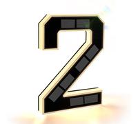 Números de Casa con Luz Solar de 9 Pulgadas, Letreros de Números de Dirección Led Impermeables Iluminados Para Casas, Luz de Números de Casa Moderna Exterior Iluminada Personalizada Grande 2