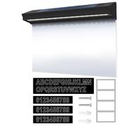 Números de casa con luz solar, letreros acrílicos personalizados con dirección LED | Número de casa para patio exterior, impermeable, funciona con energía solar, 2 modos iluminados, para jardín, calle