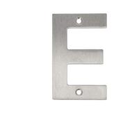 Números de casa de acero inoxidable 0-9 letras A-I mate cepilladas números de pared de puerta números de puerta números números de casa (letra E)