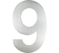 Números De Casa De Metal, Número De Calle, Super Grande De 12 Pulgadas - Acero Inoxidable Cepillado, Apariencia Flotante, Fácil De Instalar Y Hecho De Acero Inoxidabl, Silver, 15cm No.9