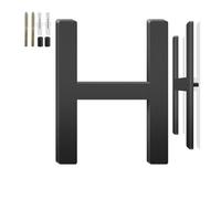 Números de casa flotantes de 10 cm y letras metálicas para señales exteriores, números de casa para exterior, letras y números de dirección de aluminio para puerta, buzón, jardín, perfecto para casa u