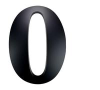 Números De Casa Flotantes Negros Grandes, Placas Dirección Impermeables for Exteriores, Puerta, Garaje, 12 Pulgadas, 1 Ud(No.0)