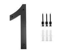 Números de casa grandes de metal, letrero flotante for exteriores de 30 cm, señalización moderna for edificios, dirección, calle, números de puerta (30 cm, n.° 1)(30cm No.1)