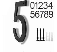 Números de casa grandes de metal, letrero flotante for exteriores de 30 cm, señalización moderna for edificios, dirección, calle, números de puerta (30 cm, n.° 1)(30cm No. 4)