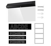 Números de casa iluminados con energía solar de 31,6 x 5,6 x 21,6 cm, 2 modos de iluminación, de larga duración, moderno, resistente al agua, letrero de números de casa iluminados para , porche