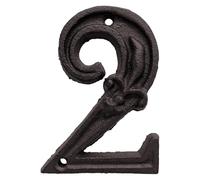 Números de casa modernos - Fuera de gran número, puerta de hierro Buzón - Números de casa | Fácil de montar, resistencia a la corrosión impermeable para la dirección de la casa exterior, puerta de