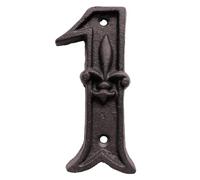 Números de casa modernos - Fuera de gran número, puerta de hierro Buzón - Números de casa | Fácil de montar, resistencia a la corrosión impermeable para la dirección de la casa exterior, puerta de