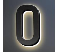 Números De Casa, Números De Dirección LED Retroiluminados, Números De Casa Iluminados Modernos, Números De Casa Iluminados Para Exteriores. (0,10 pulgadas/250 mm)