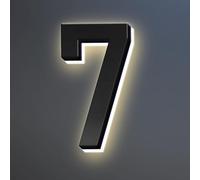 Números De Casa, Números De Dirección LED Retroiluminados, Números De Casa Iluminados Modernos, Números De Casa Iluminados Para Exteriores. (7,6 pulgadas/150 mm)