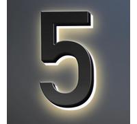 Números De Casa, Números De Dirección LED Retroiluminados, Números De Casa Iluminados Modernos, Números De Casa Iluminados Para Exteriores. (5,20 pulgadas/500 mm)