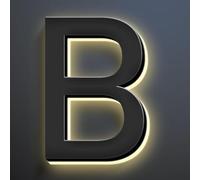 Números De Casa, Números De Dirección LED Retroiluminados, Números De Casa Iluminados Modernos, Números De Casa Iluminados Para Exteriores. (B,6 pulgadas/150 mm)